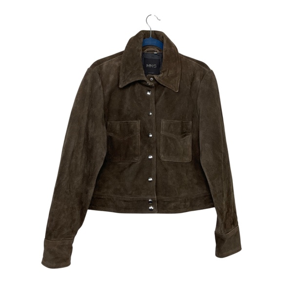 Mango Brown Suede Jacket - Picture 4 of 16